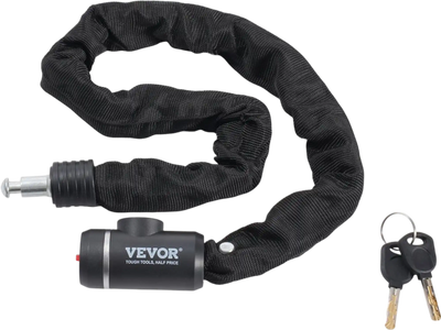 Vevor Bike Chain Lock 2.79' Heavy Duty Anti-Theft Security Lock with 2 Keys New
