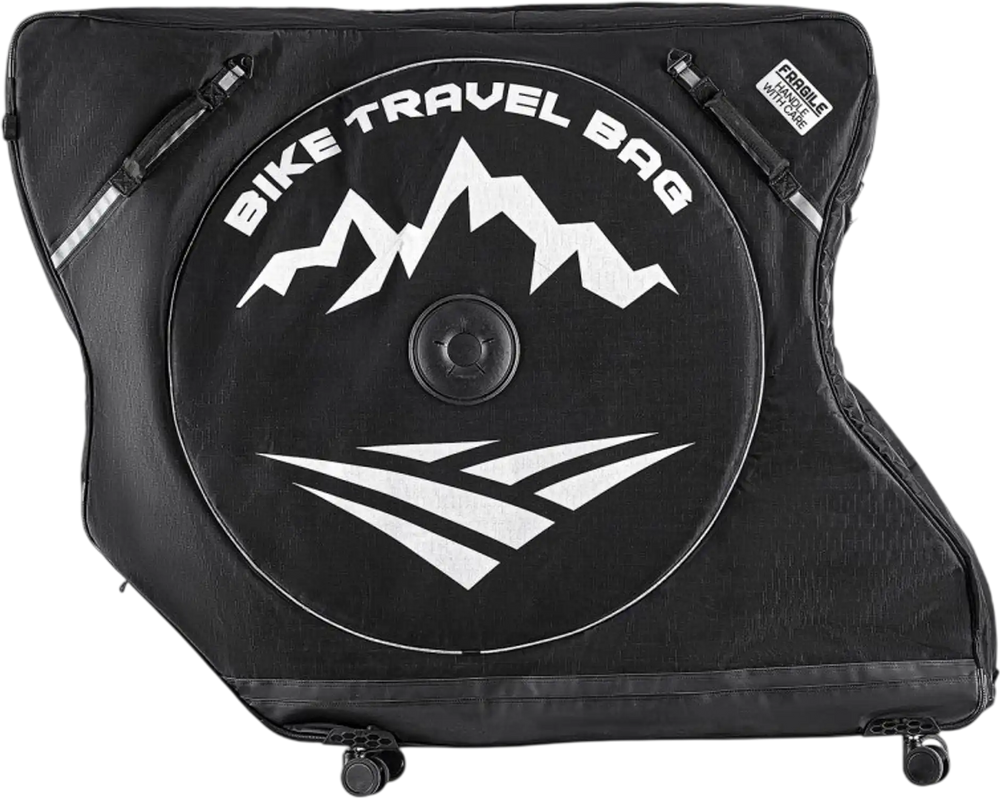 VEVOR Bike Travel Bag, Road Bike Bag Road Bicycle Storage Carry with TSA Lock & Dual Zipper, Black Bicycle Case Wheelbase 37-42 in for Air Travel, Outdoor Use, Airplane, Car, Train, Subway Transport