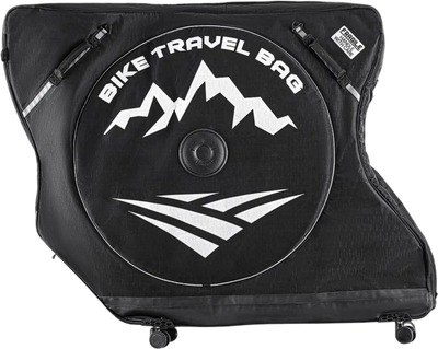 VEVOR Bike Travel Bag, Road Bike Bag Road Bicycle Storage Carry with TSA Lock & Dual Zipper, Black Bicycle Case Wheelbase 37-42 in for Air Travel, Outdoor Use, Airplane, Car, Train, Subway Transport