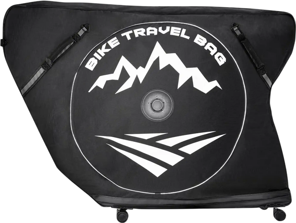 VEVOR Triathlon Bike Travel Bag, Transport Bicycle Storage Carry Bag with TSA Lock & Dual Zipper, Triathlon Bicycle Case Max. Wheelbase 42 in for Travel, Outdoor Use, Train Airplane Subway Transport