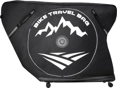 VEVOR Triathlon Bike Travel Bag, Transport Bicycle Storage Carry Bag with TSA Lock & Dual Zipper, Triathlon Bicycle Case Max. Wheelbase 42 in for Travel, Outdoor Use, Train Airplane Subway Transport