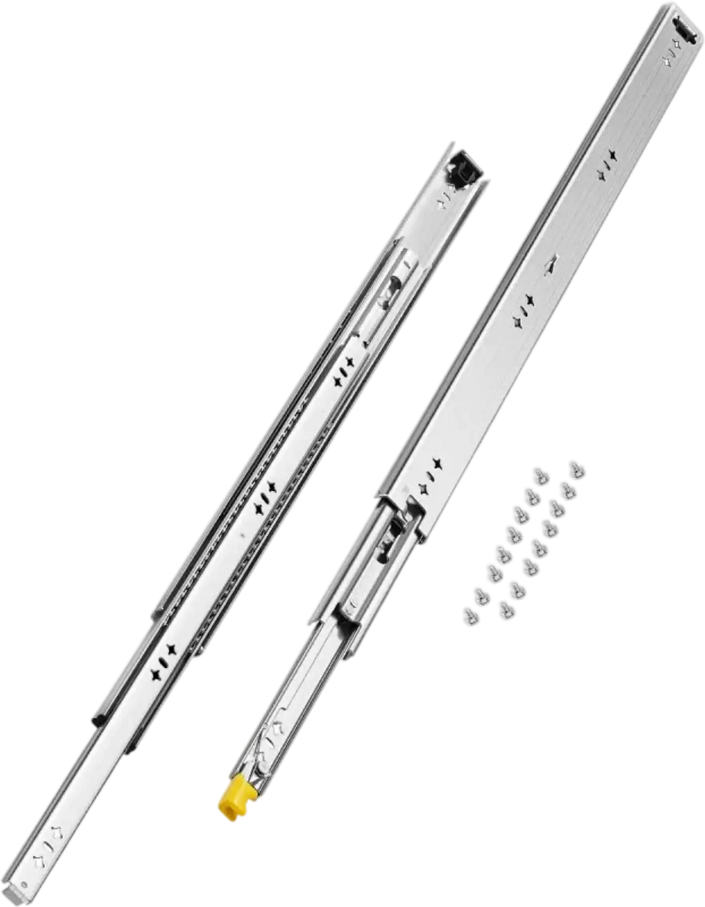 VEVOR Heavy Duty Drawer Slides 30inch, 1 Pair Locking Drawer Slides 250lbs Load Capacity, Side Mount Ball Bearing, 3-Fold Full Extension