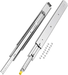 VEVOR Heavy Duty Drawer Slides, 1 Pair 30inch Locking Drawer Slides, 500lbs Load Capacity, Side Mount Ball Bearing Drawer Glides, Full Extension Industrial Locking Rail