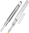 VEVOR Set of Two Drawer Rails, Sizes Ranging from 16 to 60 inches, 500 lbs Weight Tolerance, Ball Bearing Equipped with Locking Mechanism, Side Mounted Slide Rail