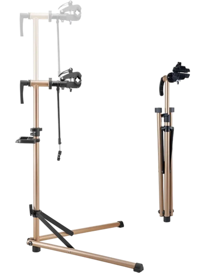 VEVOR Bike Repair Stand, 88 lb Heavy-duty Bicycle Work Stand with 41.3-59.8 in Adjustable Height & Magnetic Tool Tray, Foldable Bicycle Maintenance Rack, Shop Home Mechanics for Mountain & Road Bike