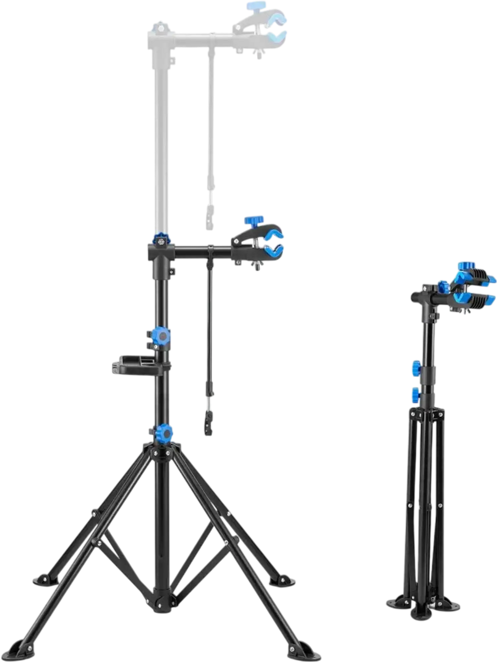 VEVOR Bike Repair Stand, 66 lb Heavy-duty Bicycle Work Stand with 32.8-56.6 in Adjustable Height & Magnetic Tool Tray, Foldable Bicycle Maintenance Rack, Shop Home Mechanics for Mountain & Road Bike
