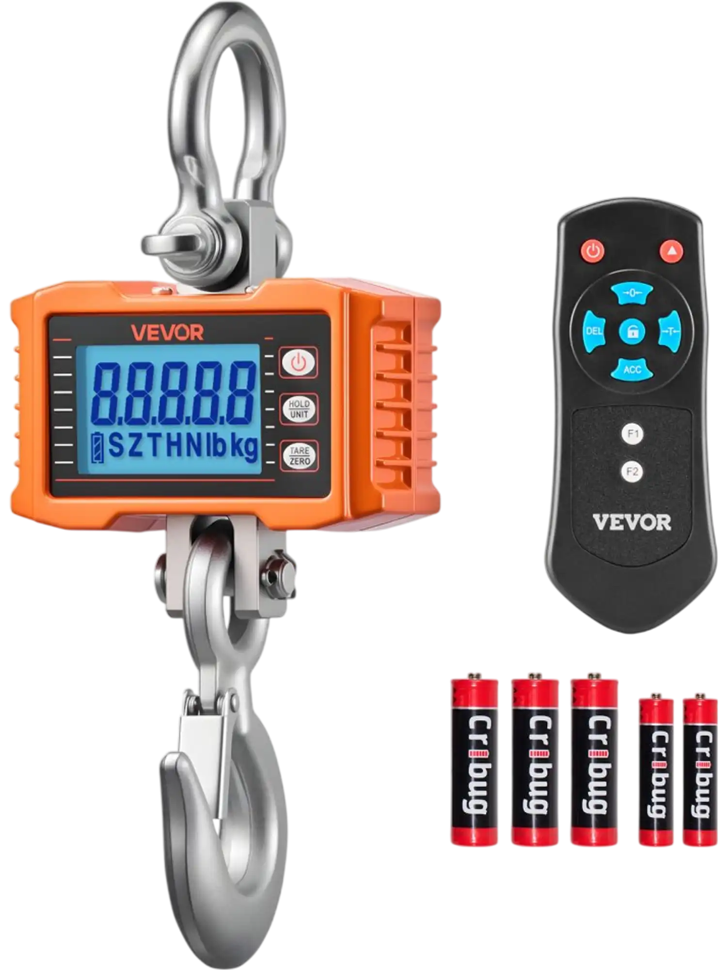 Vevor Crane Scale 4400 lbs Industrial Hanging LCD Scale with Remote Control New