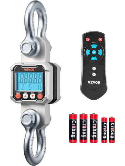 Vevor Crane Scale 6600 lbs Digital Industrial Hanging Scale with LCD Display & Remote New