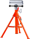 VEVOR Roller Stand, Heavy Duty 2500 LBS Load Capacity, 27.6"-52" Height Adjustable, 45# Steel Folding Roller Support Stand for Pipes, Wooden Boards