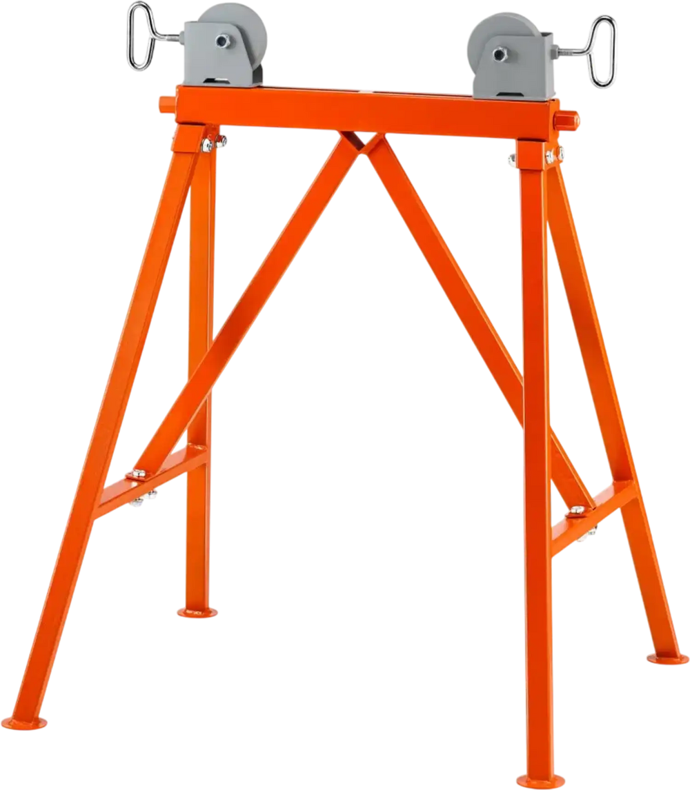 VEVOR Pipe Stand with Roller Head 2500 LBS Load for 2-36 inches Pipes 45# Steel