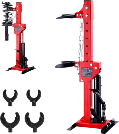 VEVOR Strut Spring Compressor, 4.5 Ton/9920 LBS Hydraulic Jack Capacity, 1 Ton Rated Compression Force, Auto Strut Coil Spring Compressor Tool, Hydraulic Spring Compressor for Strut Spring Removing