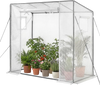 VEVOR Walk-in Greenhouse, 76.8" x 30.3" x 66.1" Greenhouse for Outdoors with Windows, PE Cover, Roll-Up Zipper Door, Walk in Green House Kit, Portable Plant Garden Hot House for Backyard, Outside