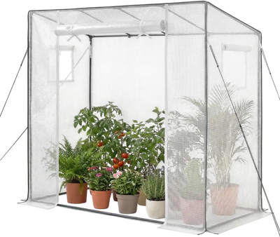 Vevor Greenhouse Walk-In Outdoor Portable Plant Hot House with Windows 76.8
