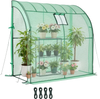 VEVOR Walk-in Green House, 78 x 39.4 x 78.7 in, Greenhouse with Shelves, High Strength PE Cover with Zipper Door and Steel Frame, Assembly in Minutes, Suitable for Planting and Storage