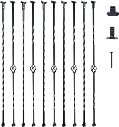 VEVOR Staircase Metal Balusters, 44'' x 1/2