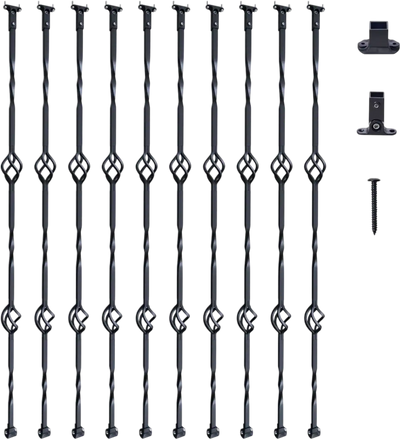 VEVOR Staircase Metal Balusters, 44'' x 1/2