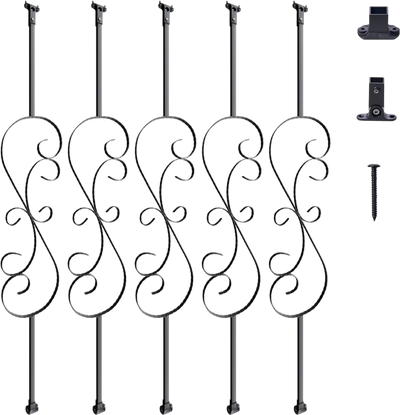 VEVOR Staircase Metal Balusters, 44'' x 1/2