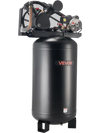 VEVOR 80 Gallons Heavy-Duty Air Compressor, 5HP 10 SCFM at 90PSI Air Compressors Max 175PSI Pressure, Oil-Lubricated Compressor Tank for Industrial Manufacturing, Large Workshops (230V 60Hz, No-Plug)