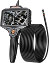VEVOR Endoscope with Light, 360° View Coverage Industrial Borescope Inspection Camera with Rotating Probe, 1080P HD Rigid Snake Scope Cam for Wall Automotive Engine Inspect-16.4FT