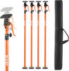 VEVOR Cabinet Jack Support Pole, 4-Pack, 49.2-114.6 Inch Steel Telescopic Quick Support Rod, Adjustable 3rd Hand System up to 198 lbs Capacity for Installing Cabinets, Lifting Drywall, Cargo Bars