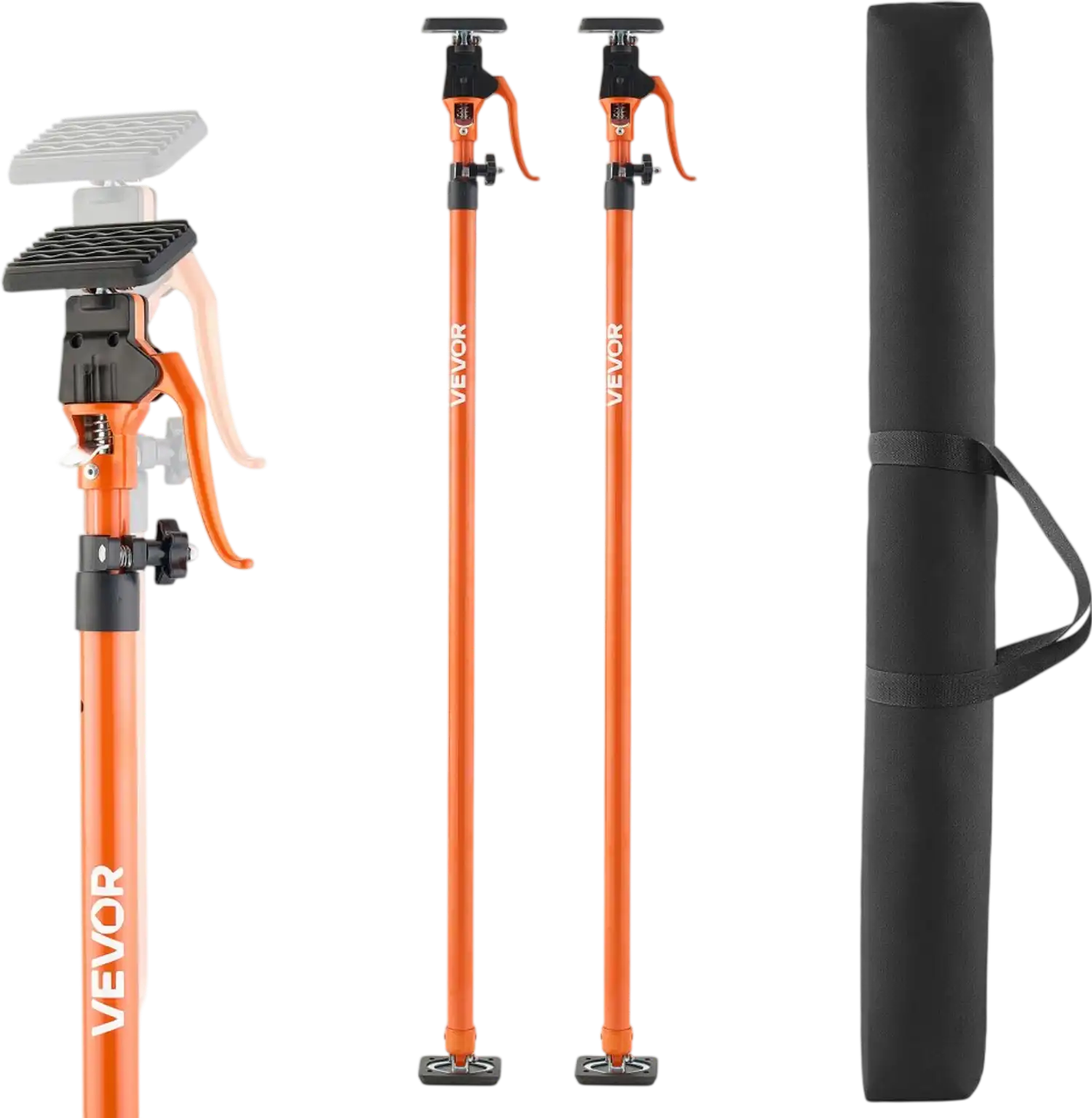 Vevor Cabinet Jack Support Pole 2-Pack Telescopic Quick Support Rod 49.2-114.6