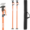 VEVOR Cabinet Jack Support Pole, 2-Pack, 49.2-114.6 Inch Steel Telescopic Quick Support Rod, Adjustable 3rd Hand System up to 198 lbs Capacity for Installing Cabinets, Lifting Drywall, Cargo Bars