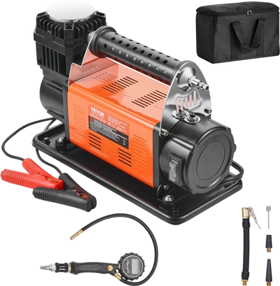 Vevor Air Compressor Heavy Duty 12V with Tire Inflator Kit 150 PSI 7.06 CFM New