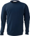 VEVOR FR Shirts, Flame Resistant Long Sleeve Clothing Lightweight 7 oz Breathable Cotton, Men's Fire Retardant Work Shirt with Pre-shrink Treatment & Pocket, for Welders,Electricians,Navy Blue 2XL