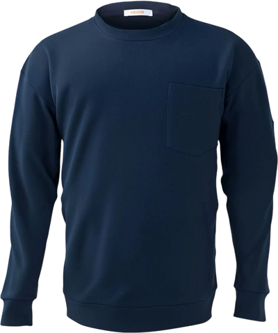 Vevor FR Shirt Flame-Resistant Long Sleeve Work Shirt Navy Blue L New