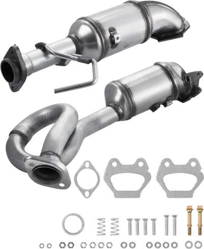 VEVOR Catalytic Converter, 2 Pack, Compatible with 2012-2017 Jeep Wrangler 3.6L V6, Front, Replacement OE 641511, Stainless Steel Material High Flow Catalytic Converter, for Exhaust Gas Purification