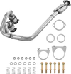 VEVOR Catalytic Converter, 2 Pack, Compatible with 2004-2006 Jeep Wrangler 4.0L L6, Front, Rear, Replacement OE 645174, Stainless Steel Material High Flow Converter, for Exhaust Gas Purification