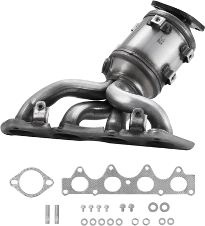 VEVOR Catalytic Converter, Compatible with Kia Soul Rio/Hyundai Veloster Accent, 1.6L L4, Front, Replacement OE 674-891, 16680, Stainless Steel High Flow Converter, for Exhaust Gas Purification