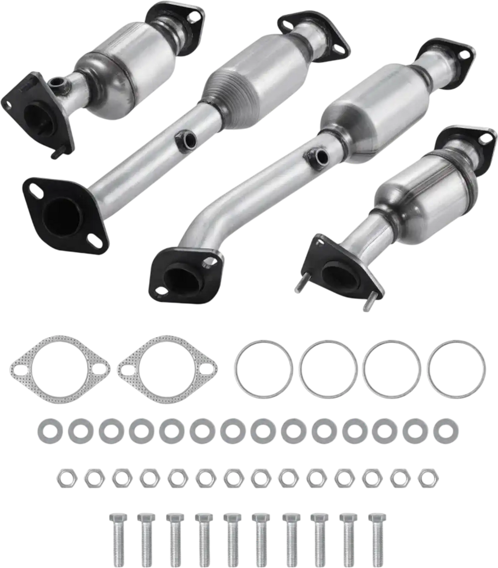 VEVOR Catalytic Converter, Compatible with Nissan Frontier NV1500 NV2500 NV3500 Pathfinder Xterra/Suzuki Equator, 4.0L V6, Front, Left, Rear, Right, Replacement OE 16399, for Exhaust Gas Purification