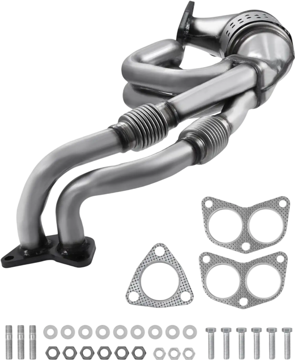VEVOR Catalytic Converter, Compatible with Subaru Forester Impreza Legacy Outback/ SAAB 9-2X, 2.5L H4, Front, Replacement OE 16564, Stainless Steel High Flow Converter, for Exhaust Gas Purification