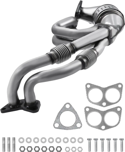 VEVOR Catalytic Converter, Compatible with Subaru Forester Impreza Legacy Outback/ SAAB 9-2X, 2.5L H4, Front, Replacement OE 16564, Stainless Steel High Flow Converter, for Exhaust Gas Purification