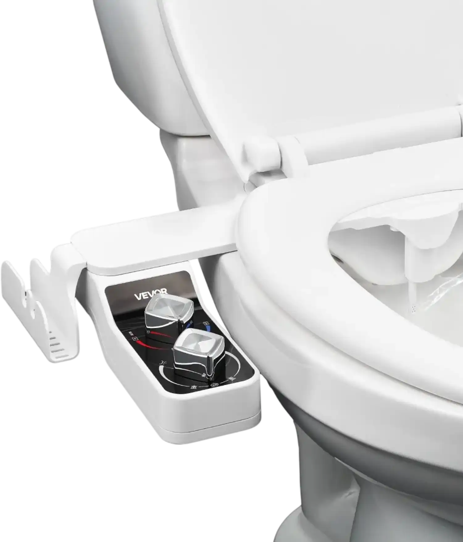 Vevor Bidet Attachment Hot & Cold Dual Nozzle Toilet Seat Attachment New
