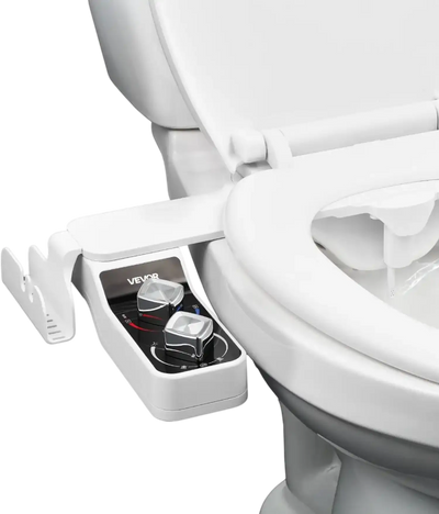 Vevor Bidet Attachment Hot & Cold Dual Nozzle Toilet Seat Attachment New