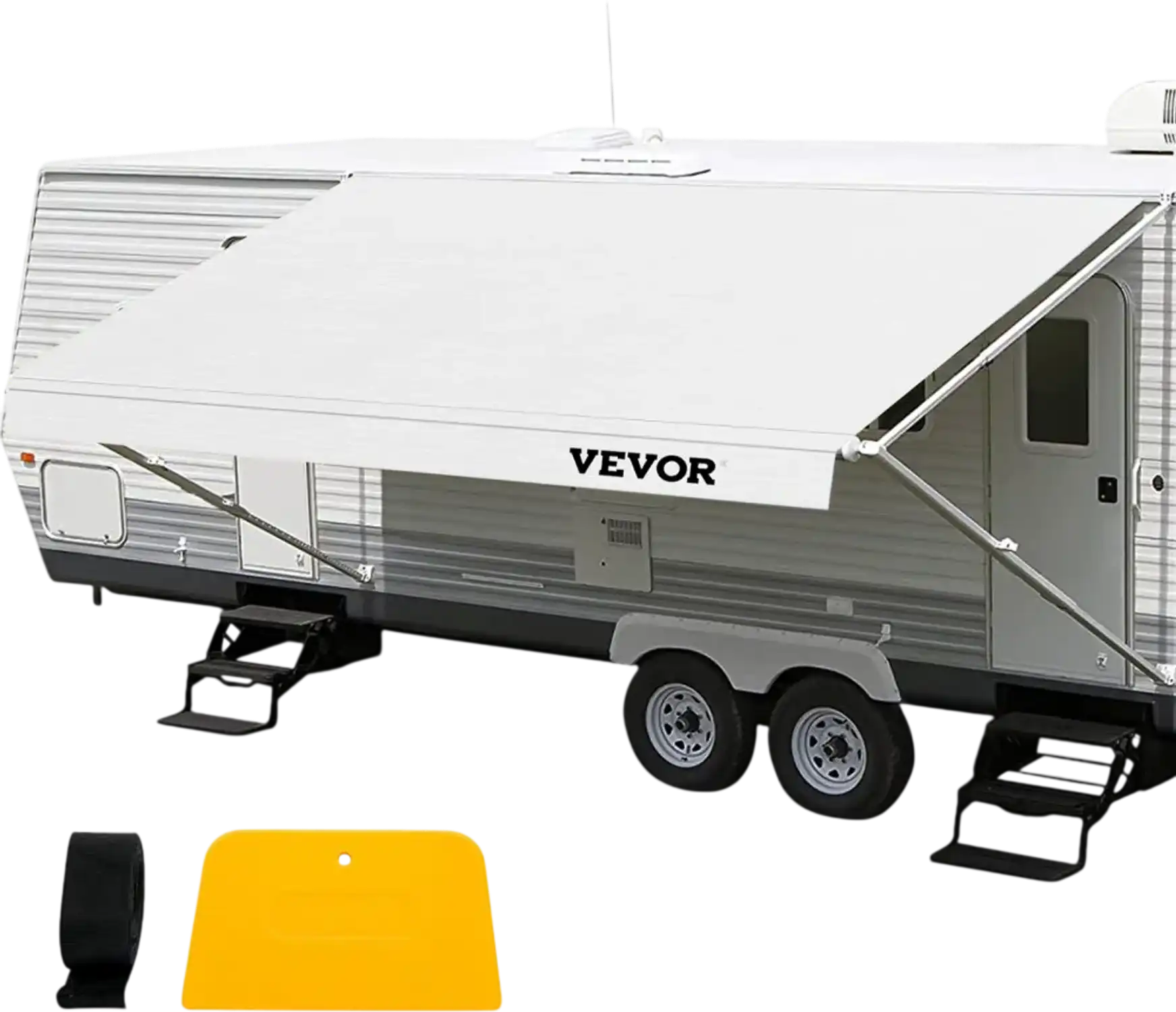 Vevor RV Awning Fabric Replacement 14' White New