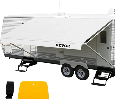 Vevor RV Awning Fabric Replacement 14' White New