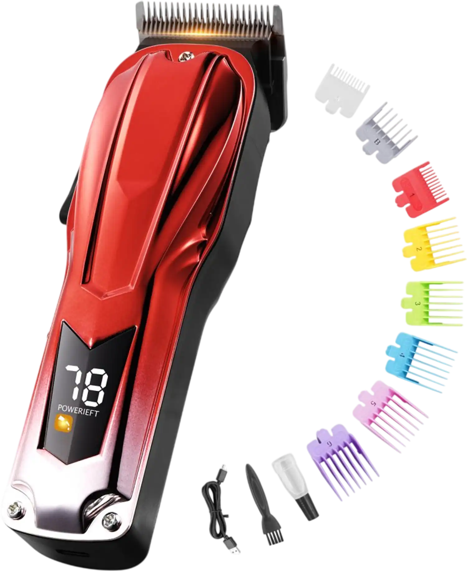 Vevor Hair Clipper Professional Cordless Barber Clipper with 6800RPM Brushless Motor & LED Display New