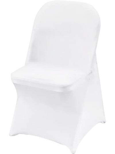VEVOR Stretch Spandex Folding Chair Covers, Universal Fitted Chair Cover, Removable Washable Protective Slipcovers, for Wedding, Holiday, Banquet, Party, Celebration, Dining (30PCS White)