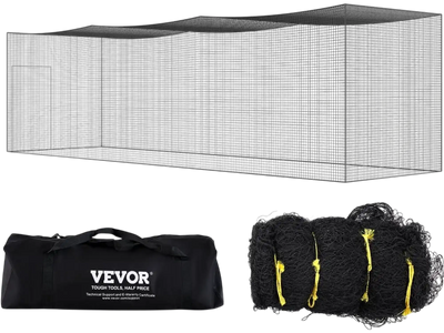 Vevor Baseball Batting Netting 35' Enclosed Training Cage Net New