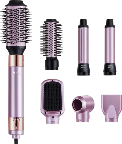 Vevor Hair Styler 6-in-1 Multi Air Styler Ionic Blow Dryer Brush New