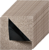 VEVOR Carpet Tiles 18x18 inch, 10 Pack Carpet Square Rug Detachable & Damage-free, Self Adhesive Home Floor Soft Plush Padded for 22.5sq.ft Coverage, Easy DIY for Living Room & Bedroom, Light Brown