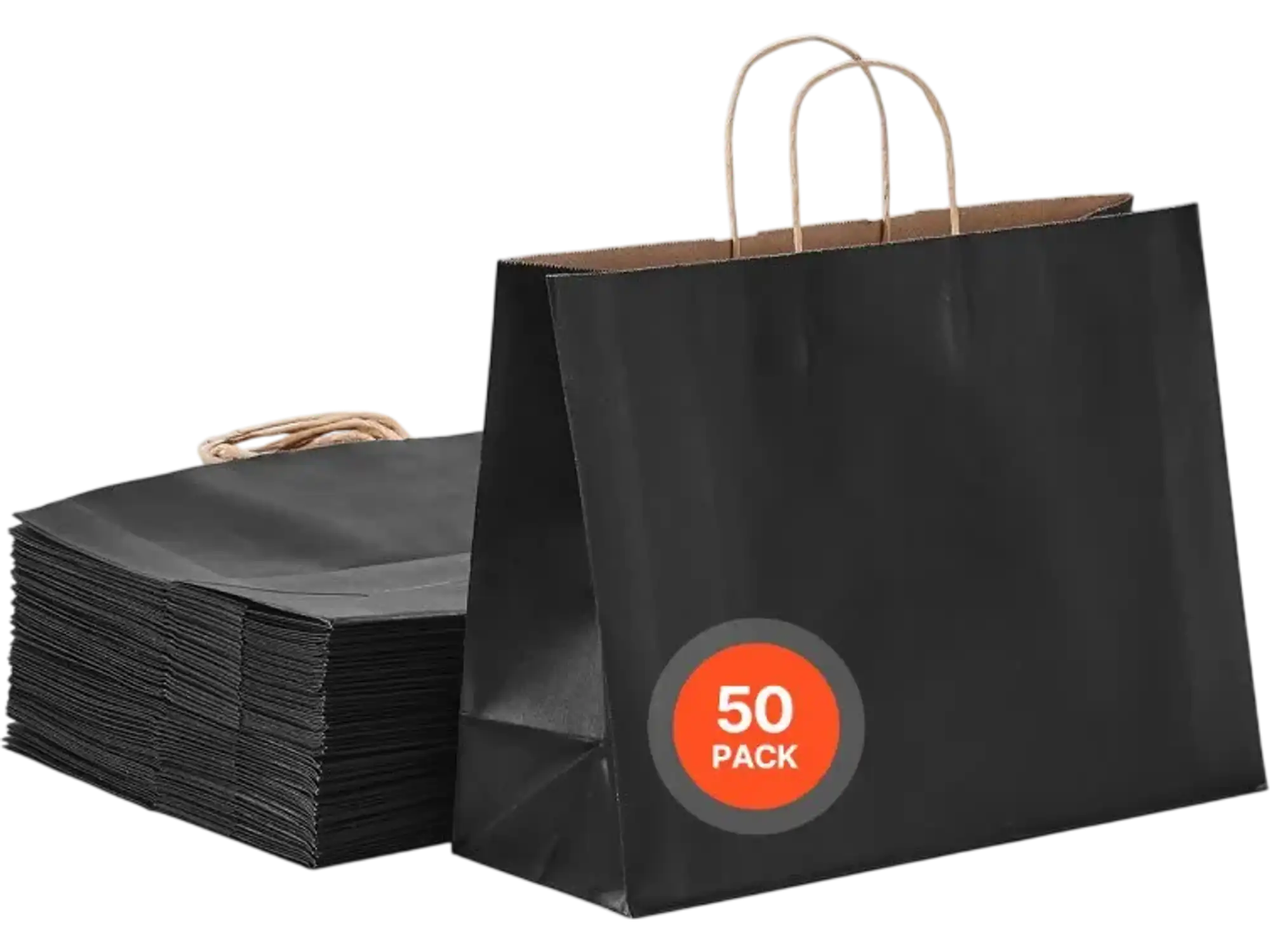 Vevor Paper Bags Kraft Paper Bags with Handles 50 pcs 16 x 6 x 12