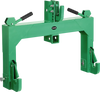 VEVOR 3-Point Quick Hitch with 2 in Receiver, 3000 Lbs Lift Capacity, 3-Pt Hitch with 5 Level Adjustable Bolt, Adaptation to Category 1 & 2 Tractor, Heavy Duty 3 Point Attachments, Green