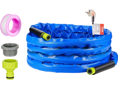 Vevor Heated Water Hose 25' RV Drinking Water Hose with Corrugated Cover Antifreeze to -45°F New