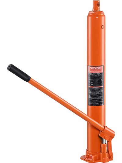 Vevor Hydraulic Long Ram Jack 4-Ton Engine Hoist Cylinder with Single Piston Pump and Flat Base New