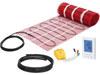 VEVOR 50 sqft Self-Adhesive Mesh Floor Heating Mat System, 120V Electric Radiant Heated Floor System, with Smart Control Thermostat & Alarm, Easy Installation for Tile, Stone, Vinyl