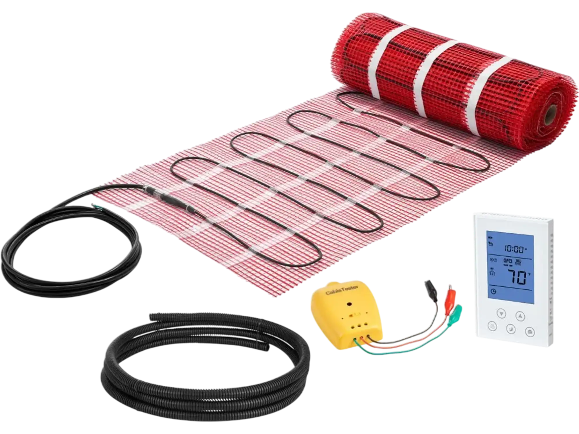 Vevor Floor Heating Mat 70 sq.ft. 120V Electric Radiant Heated System with Smart Thermostat New